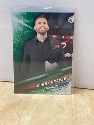 2019 Topps WWE SmackDown Live Green Corey Graves #18 Wrestling Card - Image 1 of 2