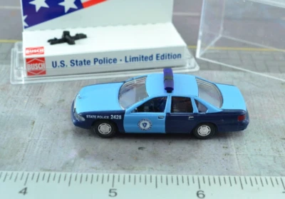 Busch 47684 Chevrolet Caprice Massachucetts Policía Estatal escala 1:87 HO Foto 1 de 2