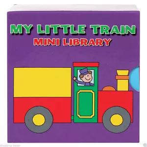 My Little Train Mini Library - 6 Cute Children’s Board Books, Party Bag Fillers - Picture 1 of 2