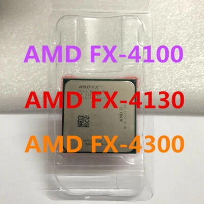 AMD FX-4100 FX-4130 FX-4300 CPU Quad-Core Socket AM3+ Processor - Image 1 of 2