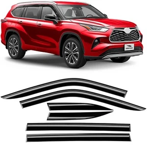 Tape-on Extra Durable Rain Guards for Toyota Highlander 2020-2025, Window Def... - Picture 1 of 8