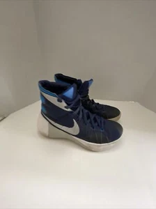 Nike Mens Hyperdunk 2015 749645-405 Navy Blue Basketball Shoes Lace Up Size 7 - Picture 1 of 12