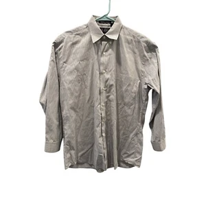 Camisa a Rayas New Orleans Kenneth Gordan The Rogue 39R/15 Azul Offwhite Usada en Excelente Condición - Imagen 1 de 6