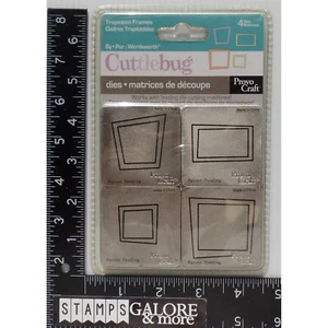 JUEGO DE TROQUELADOS CUTTERBUG PROVO BUG 4 PLANTILLAS TRAPEZOIDAL ENMARCADO #2180 - Imagen 1 de 2