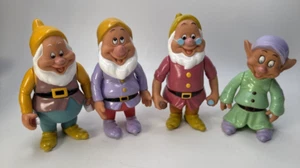 Vintage Disney Snow Whites Seven Dwarfs set of 4 - Picture 1 of 14