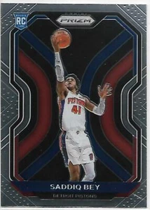 2020-21 Panini Prizm #284 Saddiq Bey NM-MT RC Rookie Pistons - Foto 1 di 2