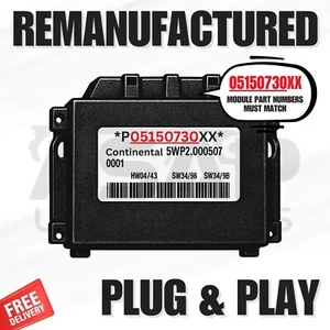 📍 REMANUFACTURED PLUG & PLAY TCM TCU CHRYSLER 300 DODGE CHARGER 2012 05150730XX - Picture 1 of 1