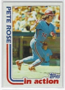 1982 TOPPS PETE ROSE IN ACTION #781 PHILADELPHIA PHILLIES NICE L@@K - Picture 1 of 2