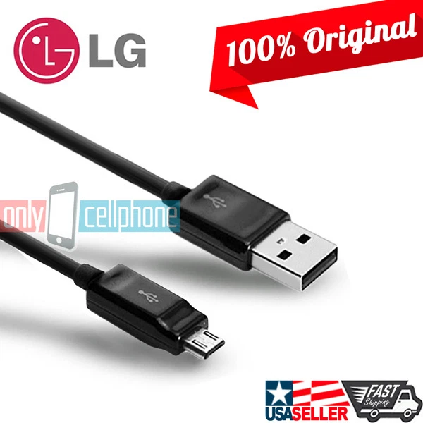 Cable de datos original LG MicroUSB cargador rápido cable de sincronización de datos para G3 G4 Flex Foto 1 de 1