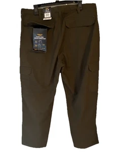 Stanley Workwear Fleece gefütterte Canvas Cargo Hose - Größe 36x30 - olivgrün - Bild 1 von 6