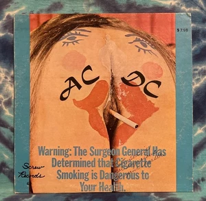 Screw Records LP Comedy AC/DC Warning ADULT Cheesecake NUDE - Picture 1 of 10
