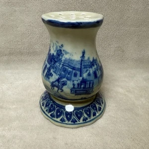 Vintage Victoria Ware Ironstone Staffordshire England Hut Pin Halter blau weiß - Bild 1 von 8