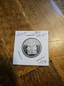 2017 KANADA SILBER PROOF HALF DOLLAR 0,9999 FEINSILBER - Bild 1 von 2