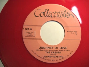 RED WAX * 45 * CRESTS * Journey Of Love / If My Heart * UNPLAYED MINT Vinyl * RI - Picture 1 of 2