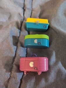 Lot of 3 Vintage 1993 Toy Biz CABOODLES Mini Makeup Cases - Picture 1 of 6