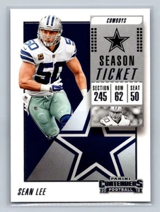 2018 Panini Contenders #74 Sean Lee Dallas Cowboys - Picture 1 of 2