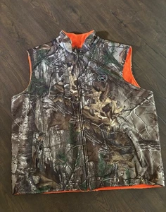 Redhead Reversible Orange/ Realtree Camo Mens Hunting Vest XL - Picture 1 of 5