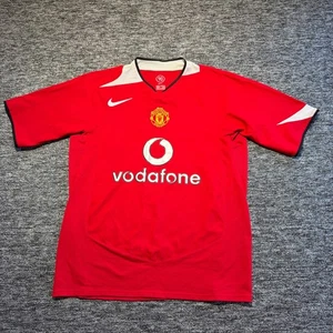 Manchester United 2004/06 Football Shirt Mens Medium Home Total 90 Retro Nike - Picture 1 of 10
