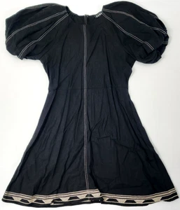 En Saison Size M Womens Black Dress Poof Arms - Picture 1 of 9