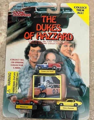 Racing Champions The Dukes of Hazzard 1:144 Cooters Daisy's General Lee Card #11 - Image 1 of 4