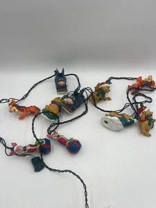 Vintage Winnie Puuh Lichterkette Set Weihnachtsbeleuchtung Ferkel Tigger - Bild 1 von 6