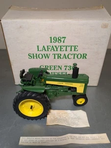 1987 Lafayette Show Tractor John Deere Green Yoder 730 Diesel - Picture 1 of 16
