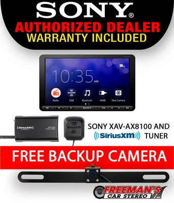 Receptor multimedia Sony XAV-AX8100 1 din con sintonizador SiriusXM y cámara de respaldo Foto 1 de 4