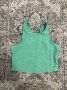Outdoor Voices Damen Athena Crop Racerback Top Meliert Grün Gr. S - Bild 1 von 4