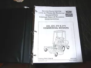 FORD NUEVO HOLLAND 222 224 272 274 PIEZAS DE CORTACÉSPED COMERCIAL CATÁLOGO MANUAL - Imagen 1 de 4
