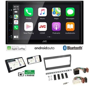 JVC KW-M560BT Radio Apple CarPlay für Ssangyong Kyron ab 2005 Radiovorbereitung - Bild 1 von 8