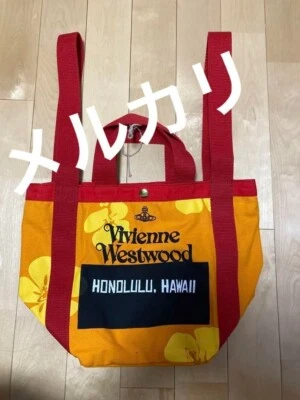 Bolso de Mano Vivienne Westwood Orb Naranja Algodón Mujeres enviado desde Japón!!!!!!!!!!! Foto 1 de 4