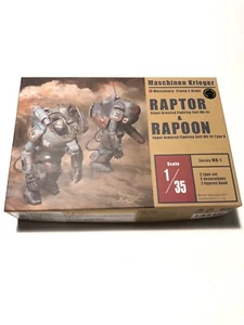 1/35 Raptor & Rapoon (set of 2) Plastic model Ma.K Maschinen Krieger Aquamarine - Picture 1 of 2