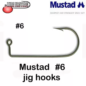 #6 MUSTAD 32755BR (32756) Aberdeen Jig Hooks for DO IT Molds 90 degree  - Picture 1 of 3