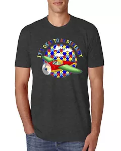 Its Okay to Be Different | Plane Autism Awarness Herren Premium Tri Mischung T-Shirt - Bild 1 von 17