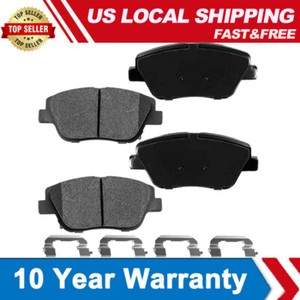 Front Ceramic Disc Brake Pads W/Hardware For Hyundai Sonata 2011-2016 KIA Optima