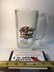 Vintage Biker Chick Beer Glass Harley Davidson - Picture 1 of 2