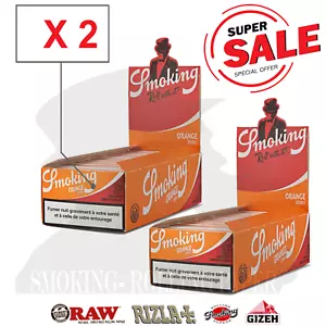 2 x Smokingkarten Orange Kurz Doppel Verstellbar Double Orange Aus 25 Heften - Bild 1 von 3