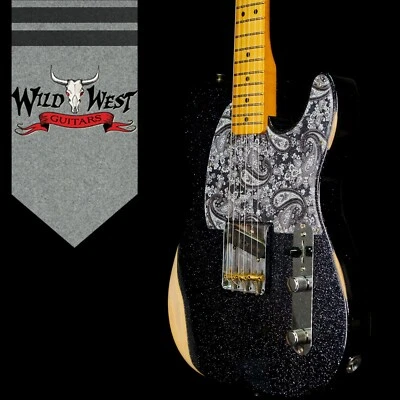 Fender Brad Paisley Esquire Road Worn Black Sparkle 5 libras 14 oz - Imagem 1 de 4