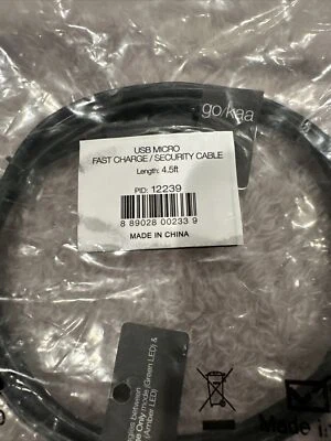 Go/Kaa 4.5ft USB 2.0 Male To Micro Male 30/20 AWG Fast Charger Security cable - Image 1 of 2