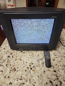 Samsung 13 Inch Color TV Model TXL1491F CRT with  Remote AV Coaxial Tested 
