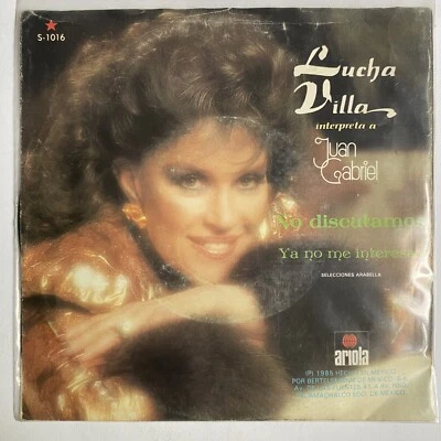 LUCHA VILLA - INTERPRETA A JUAN GABRIEL -1985 MEXICAN 7" SINGLE PS, RANCHERAS - Image 1 of 4