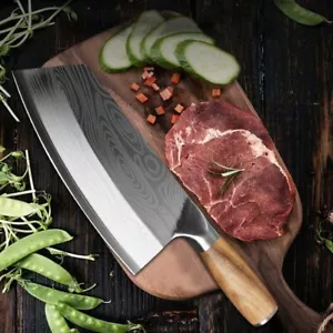 Stainless Steel Kitchen Knife Set Japanese Damascus Chef Knives Slicing Cleaver - Picture 1 of 10