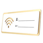 Wireless Network Acrylic Signage with Password Logo Stickers