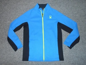 SPYDER ACTIVE SPORTS YOUTH GIRLS XL 18 FULL ZIP BLUE JACKET - Picture 1 of 3