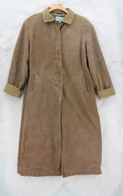 Brandon Thomas Chore Coat Unisex M Brown Corduroy Barn Blanket Lined Trench Midi - Image 1 of 4