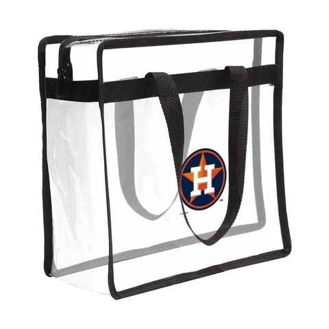 Houston Astros Clear Stadium Tote [NEW] MLB Bag Purse Game Day Field Cover