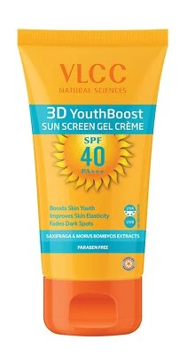 VLCC 3D Youth Boost Sunscreen Gel Creme, SPF40 PA +++, 50g  UVA protection - Image 1 of 3