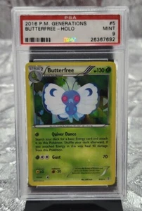 #5 2016 P.M. Generations Butterfree - Holo PSA 9 Mint - Picture 1 of 2