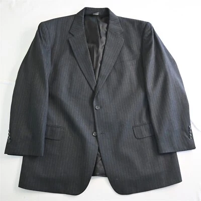 Blazer Traje Chaqueta Abrigo Deportivo Jos A Bank 48R Gris Rayas Lana Cachemira Franela Foto 1 de 4