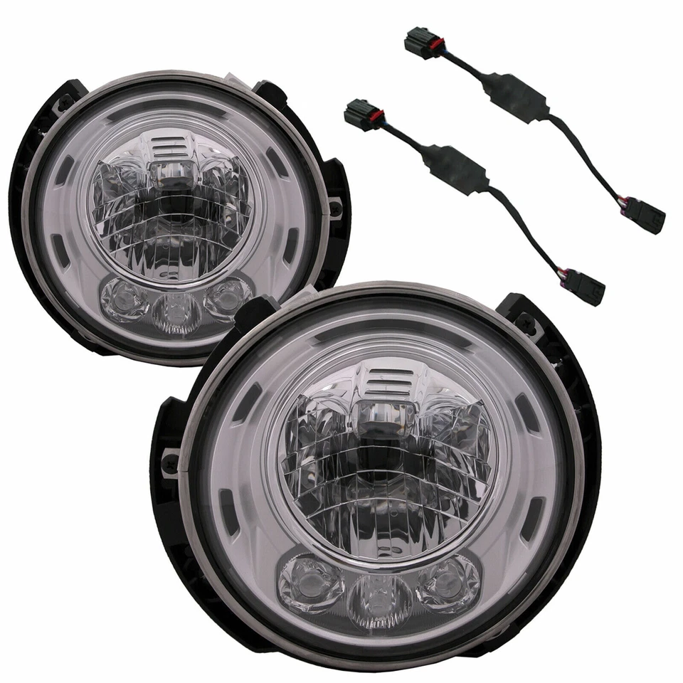 JUEGO DE CONVERSIÓN DE FAROS FAROS JK APTOS PARA JEEP WRANGLER 2007-2017 Foto 1 de 4